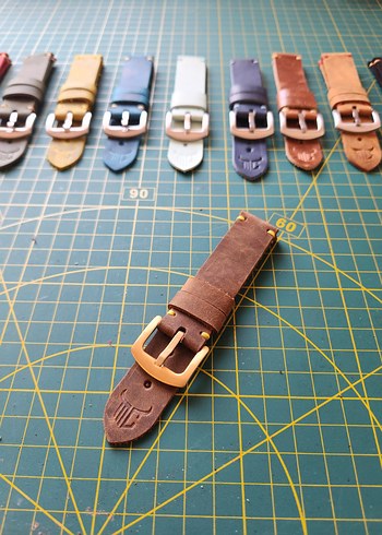 Hakiki Deri Saat Kordonu El Yapımı - Görsel 5