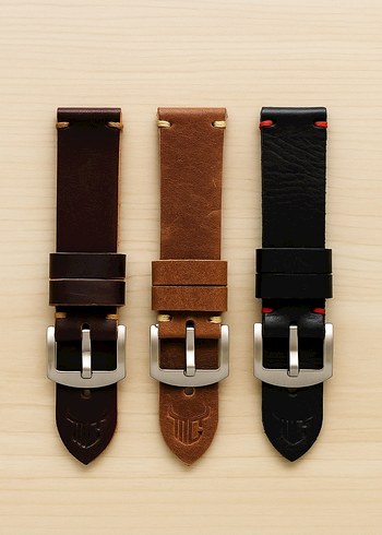 Hakiki Deri Saat Kordonu El Yapımı - Görsel 14
