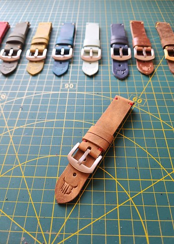 Hakiki Deri Saat Kordonu El Yapımı - Görsel 6