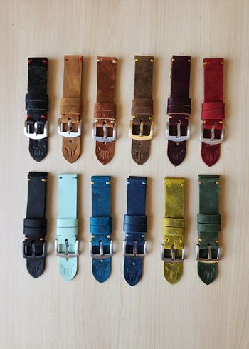 Hakiki Deri Saat Kordonu El Yapımı - Görsel 2