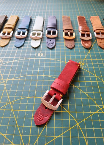 Hakiki Deri Saat Kordonu El Yapımı - Görsel 12