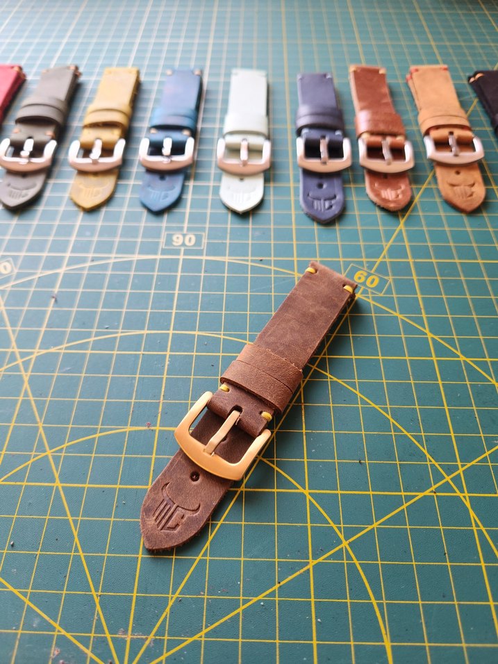 Hakiki Deri Saat Kordonu El Yapımı - Görsel 5