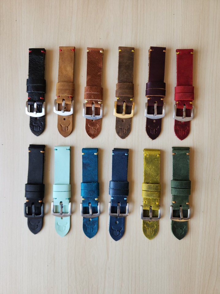 Hakiki Deri Saat Kordonu El Yapımı - Görsel 2