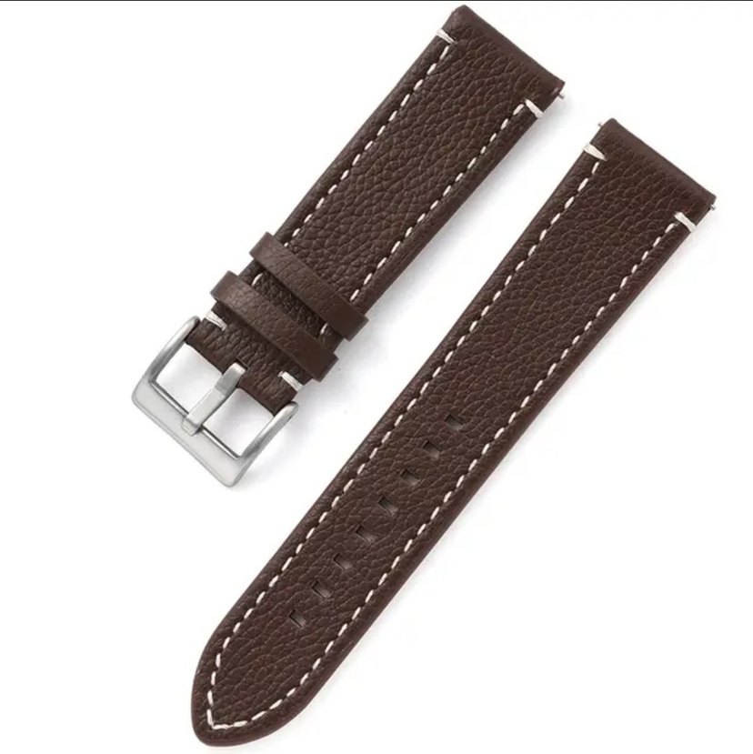 El Yapımı Hakiki Deri Saat Kordonu - Görsel 2