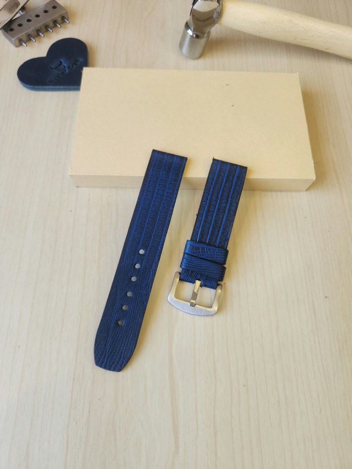 Kertenkele Hakiki Deri Saat Kordonu - Görsel 5