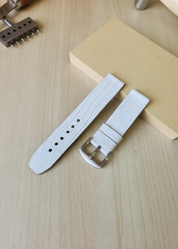 El Yapımı Hakiki Deri Saat Kordonu 22mm - Görsel 14