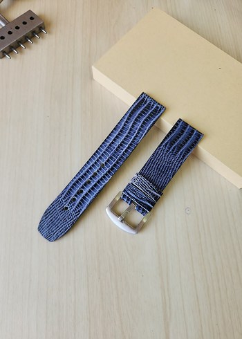 El Yapımı Hakiki Deri Saat Kordonu 22mm - Görsel 11