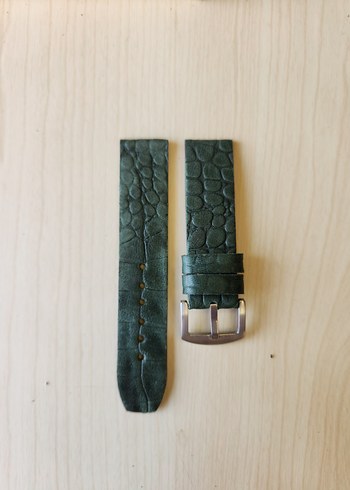 El Yapımı Hakiki Deri Saat Kordonu - Görsel 2