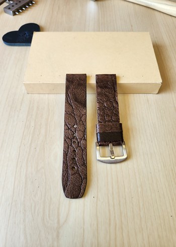 El Yapımı Hakiki Deri Saat Kordonu - Görsel 9