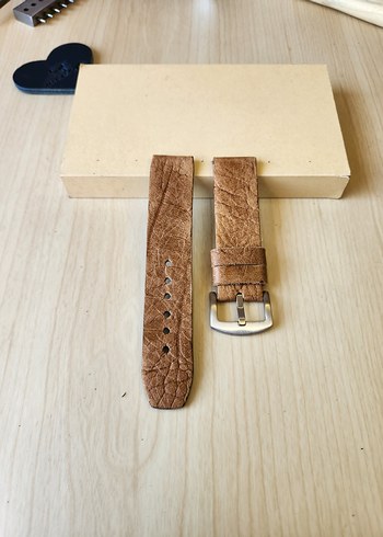 El Yapımı Hakiki Deri Saat Kordonu - Görsel 10