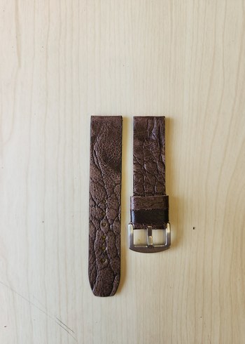 El Yapımı Hakiki Deri Saat Kordonu - Görsel 3