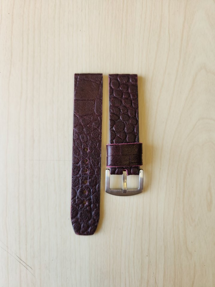 El Yapımı Hakiki Deri Saat Kordonu - Görsel 4