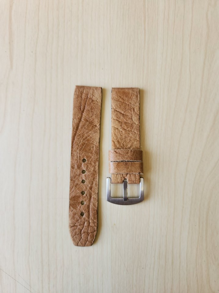 El Yapımı Hakiki Deri Saat Kordonu - Görsel 5