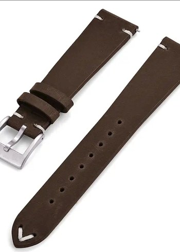 El Yapımı Hakiki Deri Saat Kordonu - Görsel 5