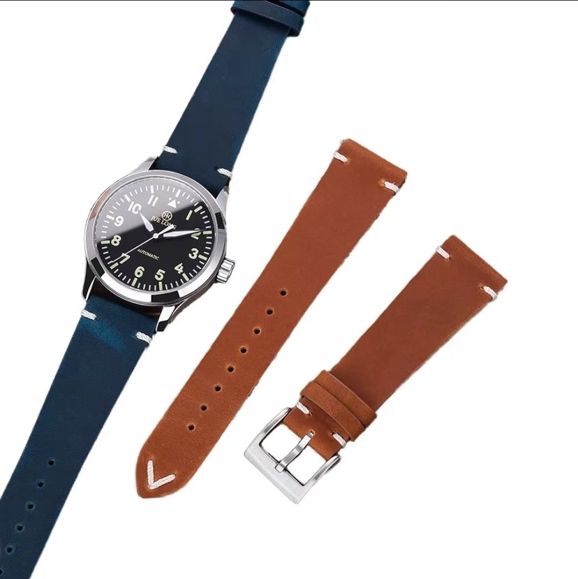 El Yapımı Hakiki Deri Saat Kordonu - Görsel 3