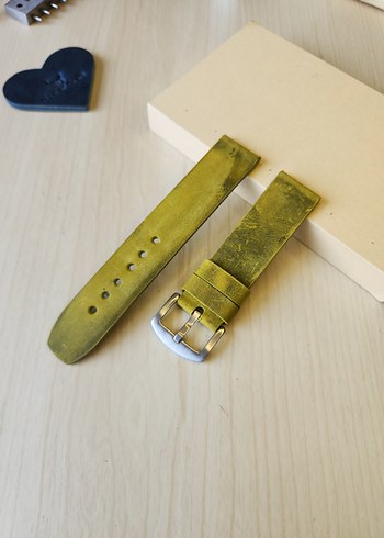 El Yapımı Hakiki Deri Saat Kordonu - Görsel 8