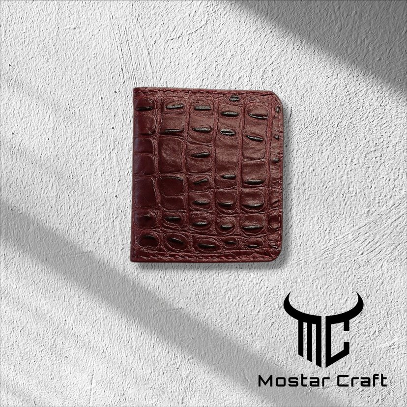 %100 Hakiki Deri Timsah El Yapımı Erkek Cüzdanı - Görsel 4
