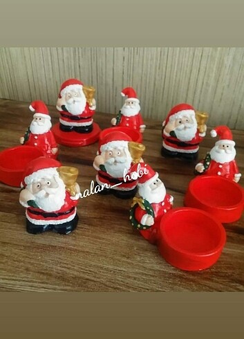 Noel Baba mumluk ve biblo adet fiyatı 50 tl