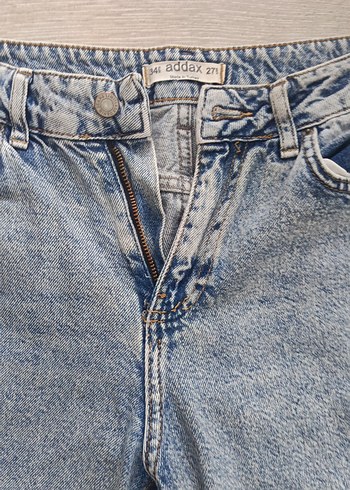 Addax Gri Mavi Salaş Kadın Denim Pantolon