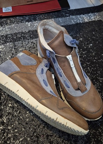 Fermuarlı Kahverengi ve Gri Erkek Botu orijinal - Görsel 2