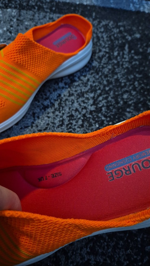 Turuncu Dolgu Topuklu Kadın Spor Ayakkabı - Görsel 4