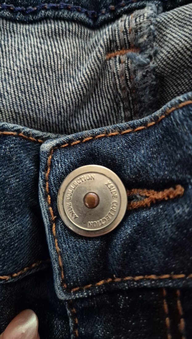 Koyu Mavi Yıkamalı Denim Jean — görsel 2/4