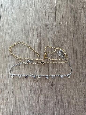Gümüş gold halhal