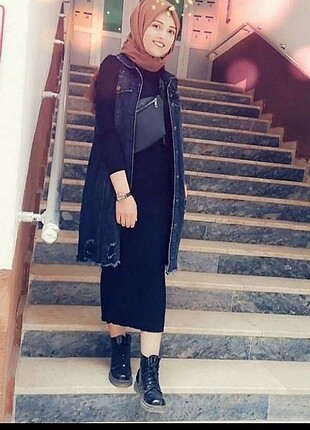 Uzun triko elbise