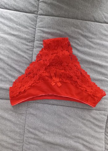 Kırmızı Kadın dantelli külot - Görsel 2