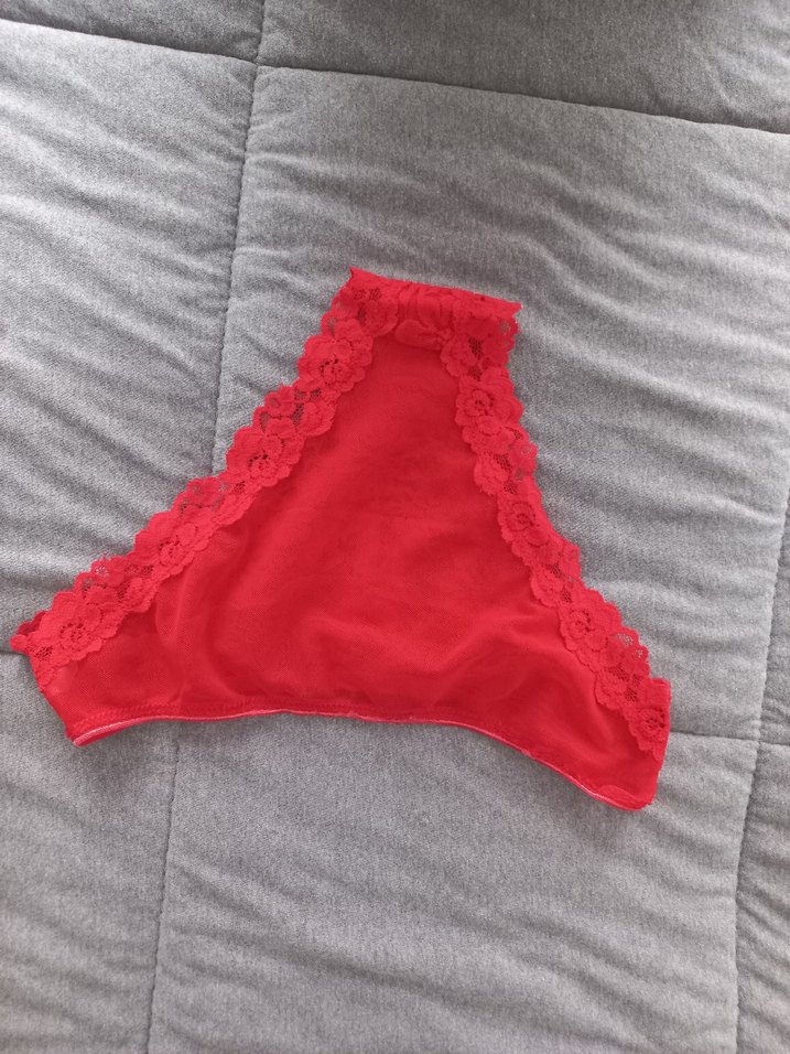 Kırmızı Kadın dantelli külot - Görsel 3
