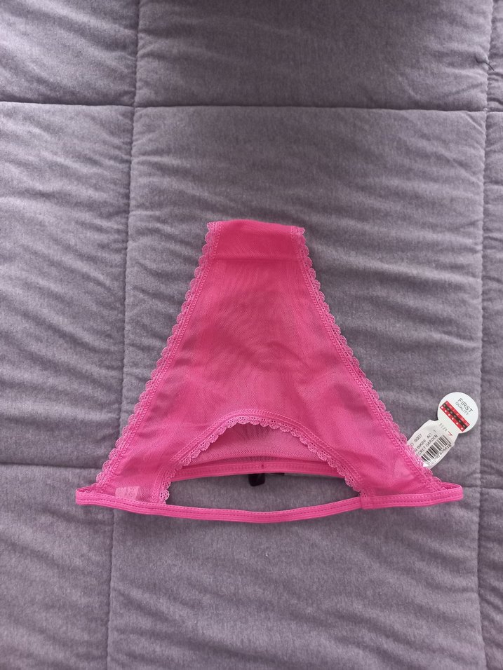 Pembe Dantelli Kadın Külot - Görsel 2