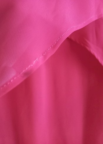 Kolsuz Nar Çiçeği Mini Abiye Elbise - Görsel 2