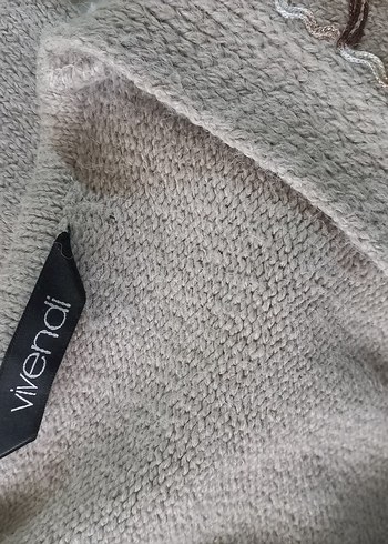 Nakışlı Uzun Nohut Kadın Hırka - Görsel 5