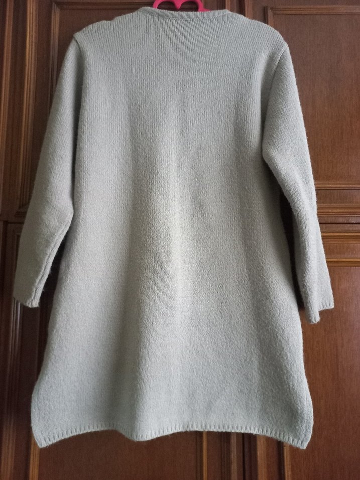 Nakışlı Uzun Nohut Kadın Hırka - Görsel 4