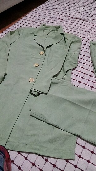 38 Beden yeşil Renk Takım pantolon ceket