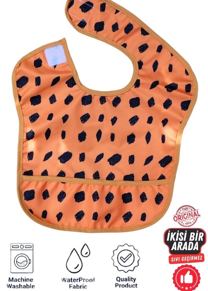 2'li Sıvı Geçirmez Mama Önlüğü - Görsel 3