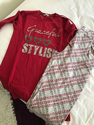 Uzun kollu pijama takımı