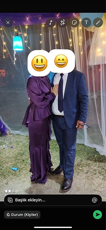 Diğer Mor abiye elbise