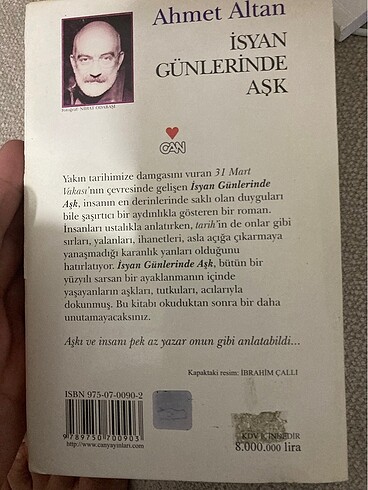  Beden Renk İsyan Günlerinde Aşk, Ahmet Altan