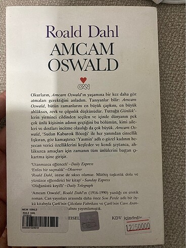 Beden Renk Amcam Oswald- Roald Dahl