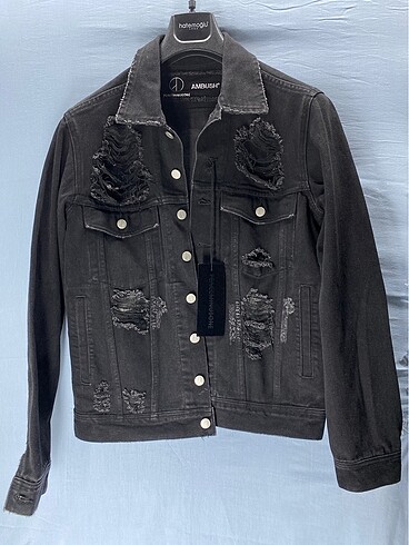 Ambush X Peaceminusone Siyah Denim Kot Mont