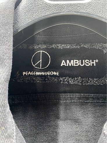 m Beden Ambush X Peaceminusone Siyah Denim Kot Mont