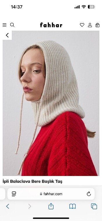 Suud Collection Fahhar İpli Balaclava Başlık