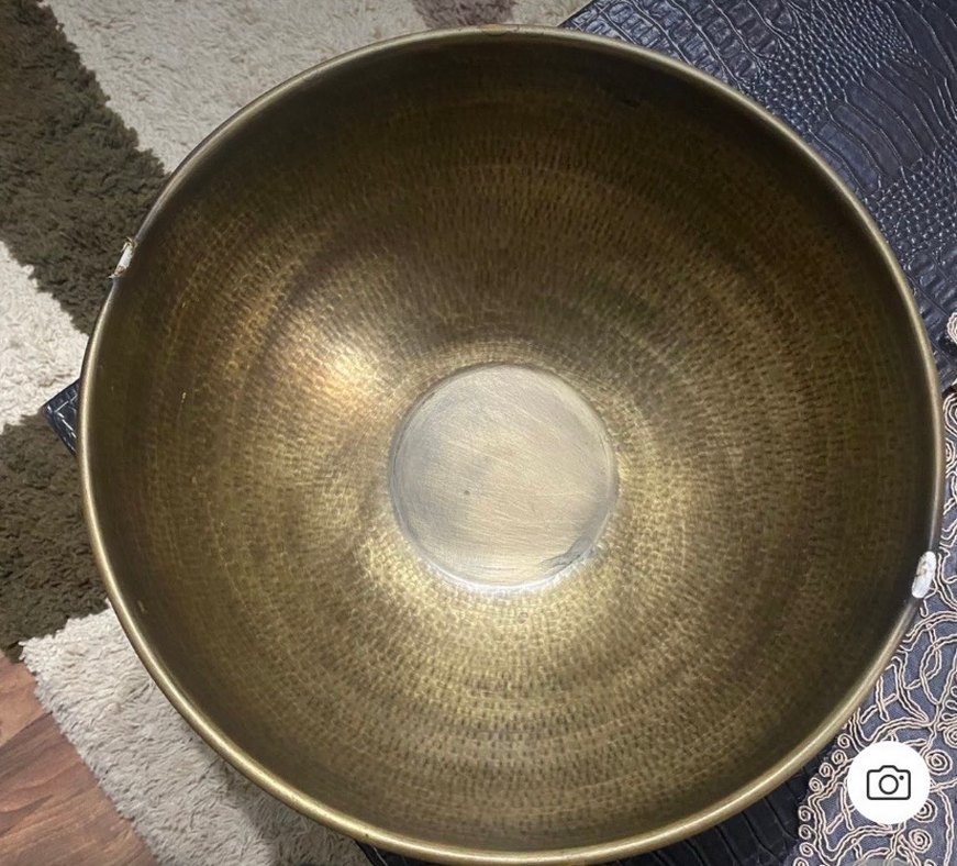 Parlak Altın Renkli Geleneksel Tabak - Görsel 4