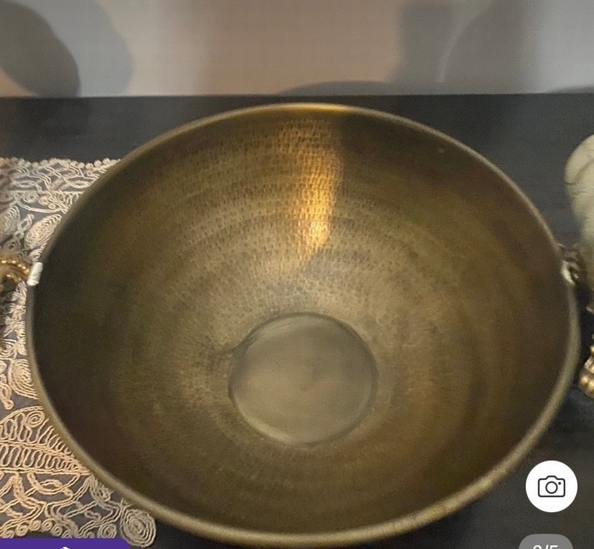 Parlak Altın Renkli Geleneksel Tabak - Görsel 2