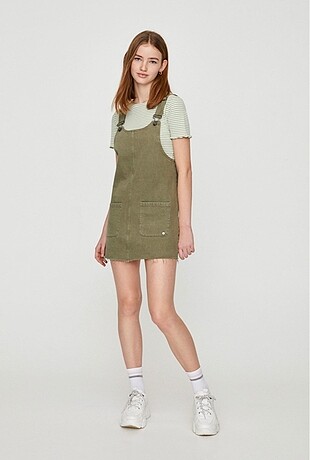 Pull&Bear Cepli Kısa Pamuklu Jile