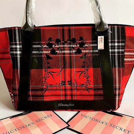 Victoria s Secret - Plaid Tote, Backpack, Sleepshirt