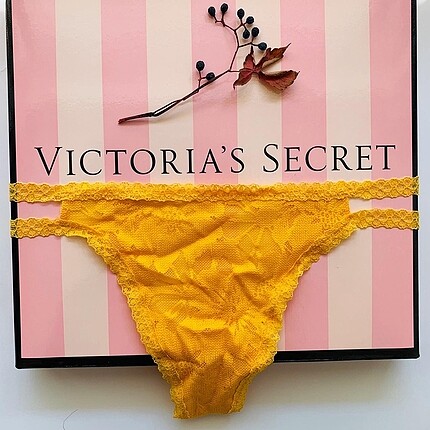 xs Beden Victoria s Secret - Strappy Thong Çift Şerit Tanga Hediye