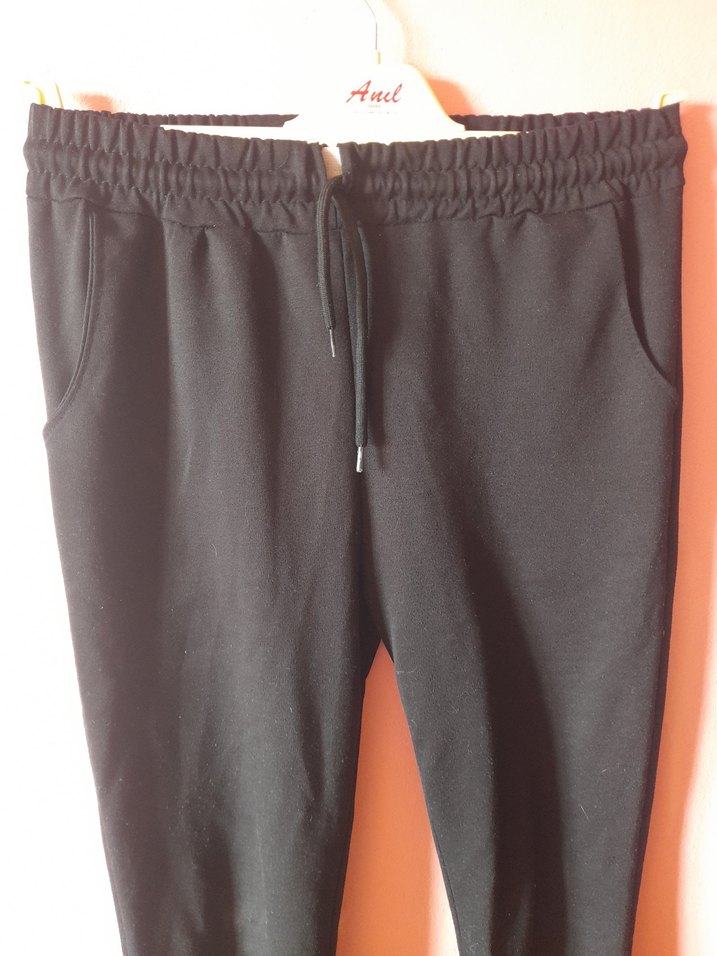 Siyah Kadın Rahat Kesim Eşofman Altı - Görsel 2