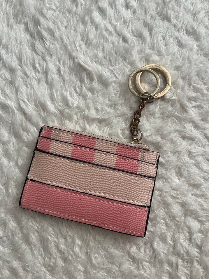 Pembe Deri Fermuarlı Kadın Cüzdanı - Görsel 2